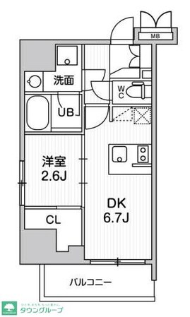 SYFORME大井町IIの物件間取画像